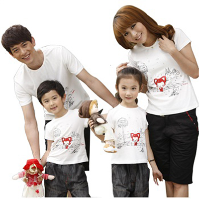 可爱卡通形象T恤衫设计